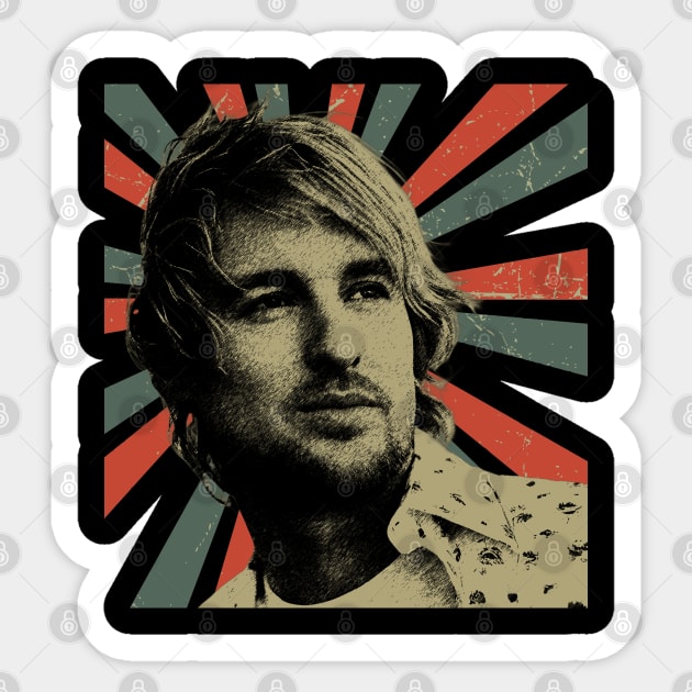 Owen Wilson || Vintage Art Design || Look Nirvana Sticker by Setipixel